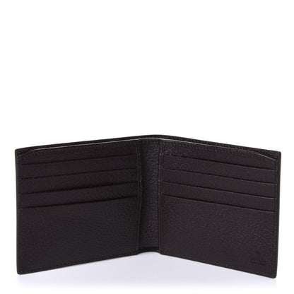 Gucci Calfskin Boar Effect GG Marmont Bi-Fold Wallet Black 5 of 9