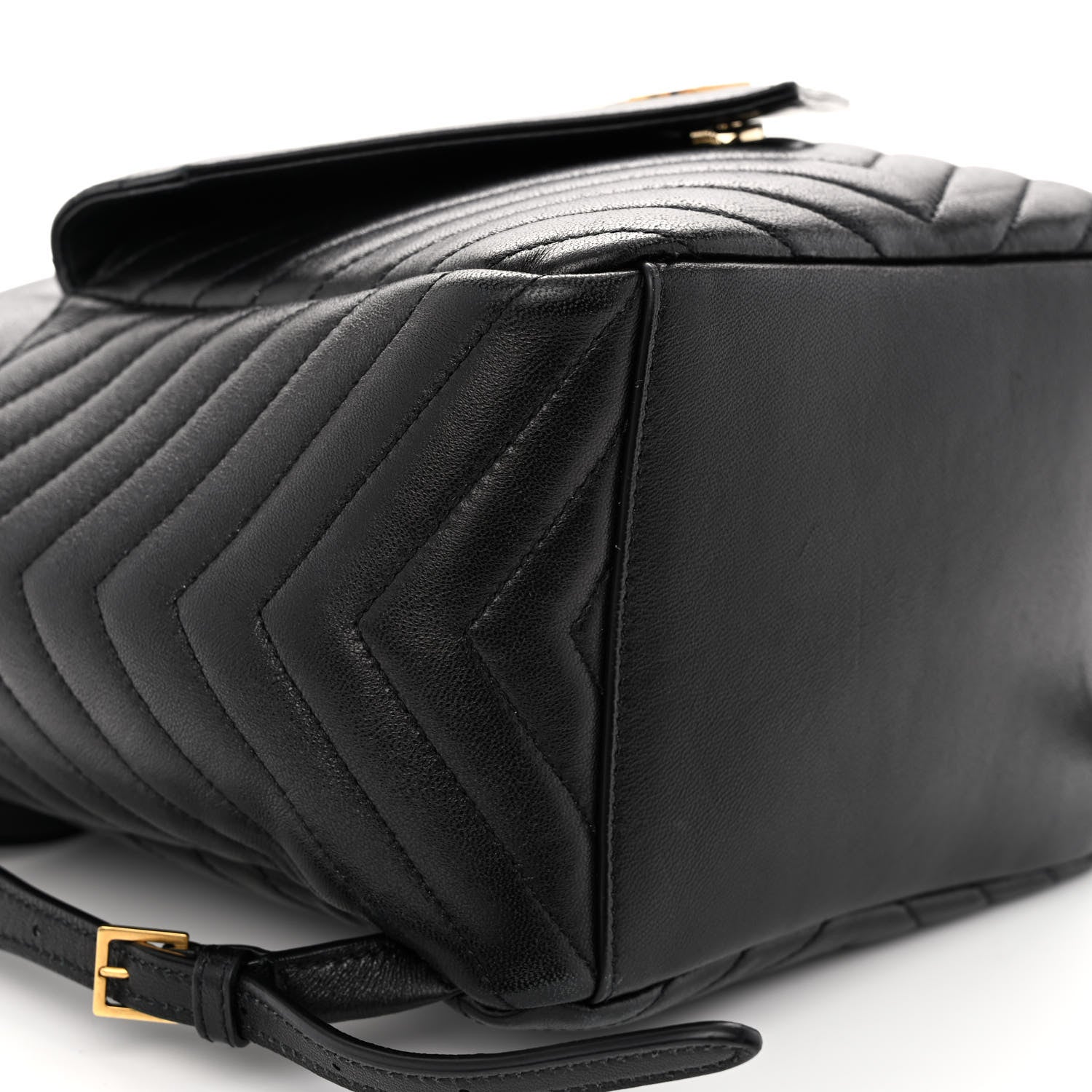 Saint Laurent Lambskin Matelasse Monogram Joe Backpack Black 8 of 9