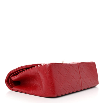Chanel Caviar Quilted Jumbo Double Flap Red 4 of 17