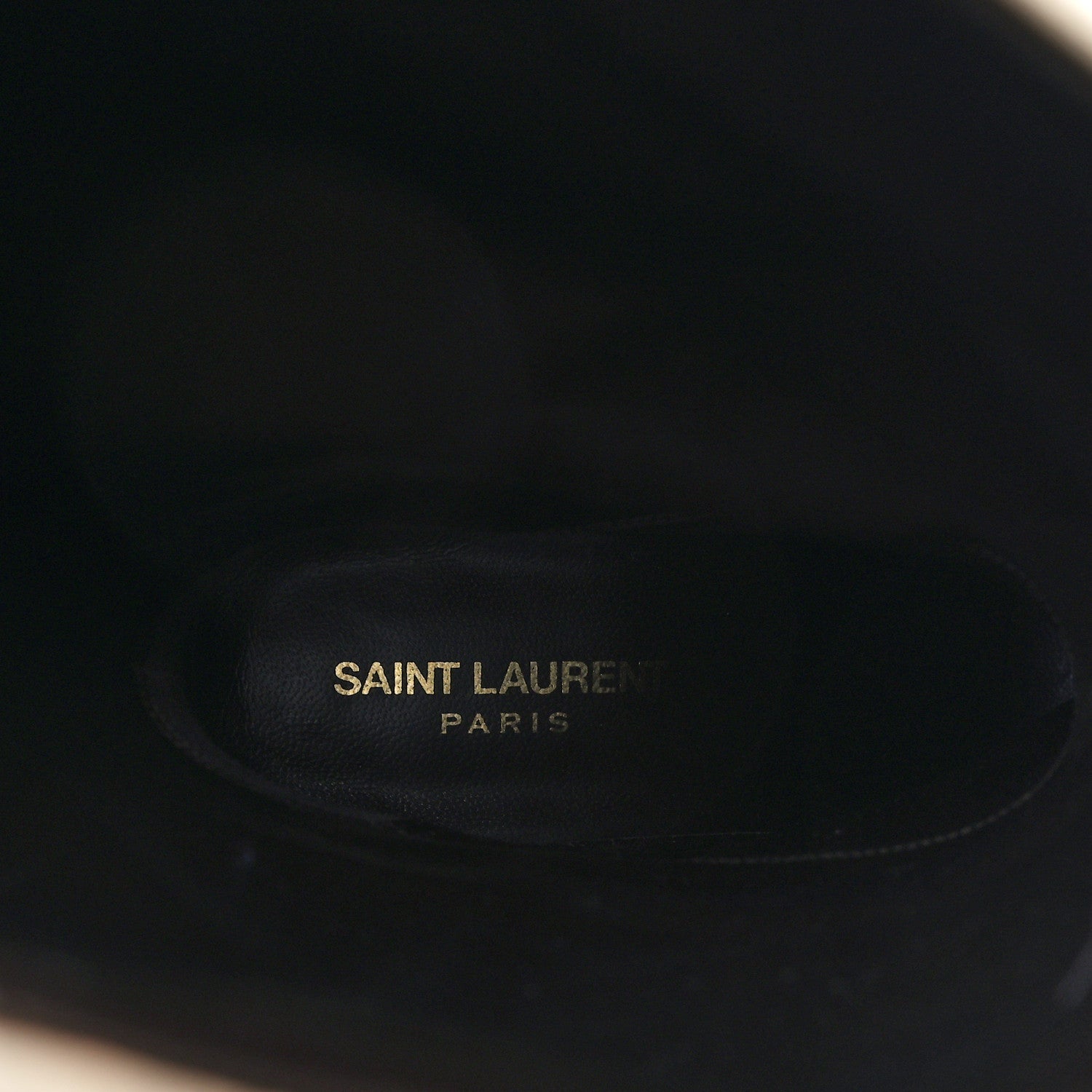 Saint Laurent Calfskin Jane Knee High 90 Boots 40 Beige 7 of 8