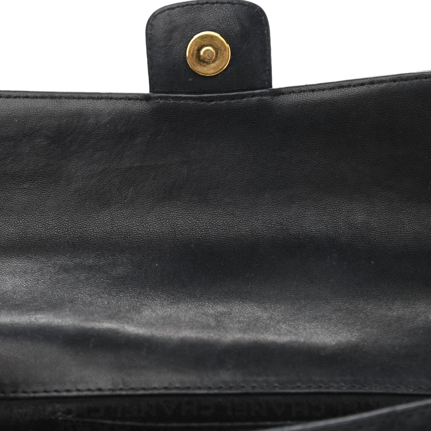 Lambskin Quilted Mini Chocolate Bar Camellia Flap Black