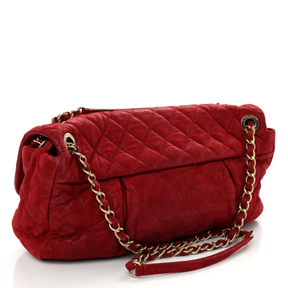 Chanel Iridescent Calfskin Large Chic Quilt Flap Red 3 of 10