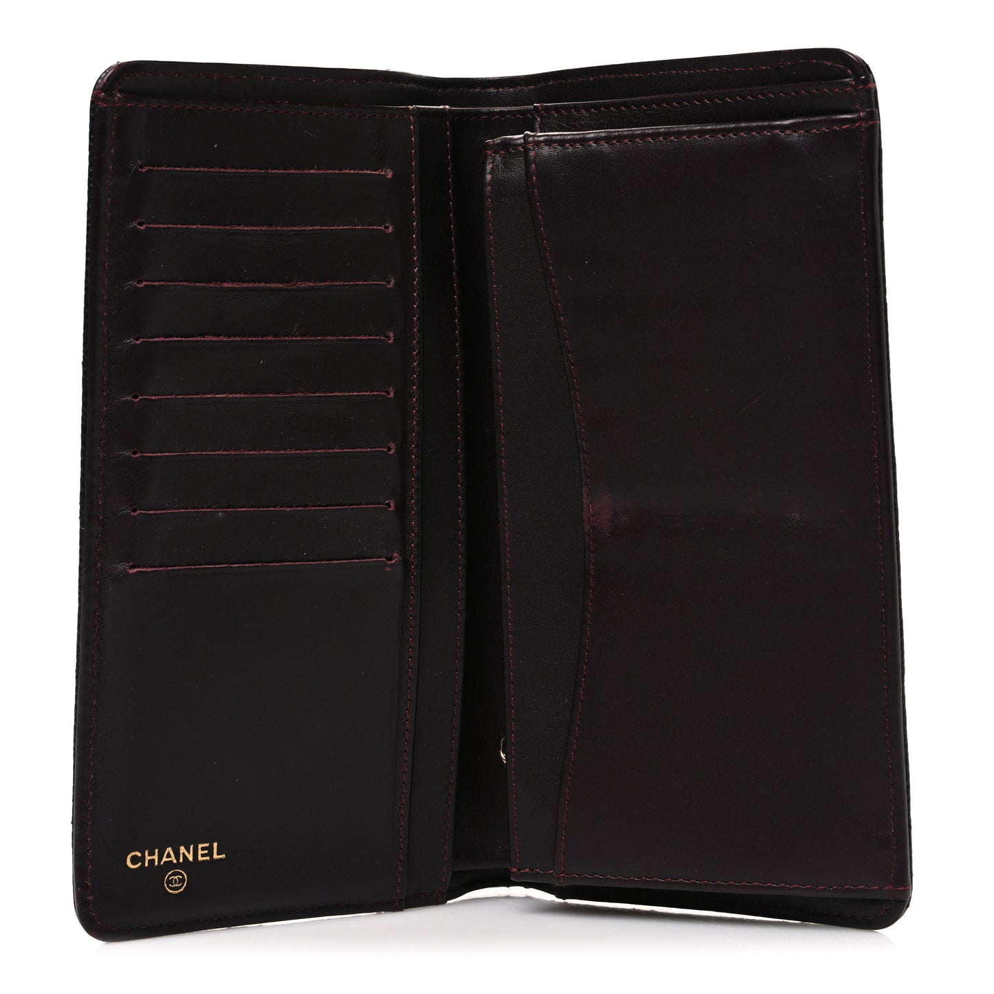 Caviar Quilted Yen Wallet Black