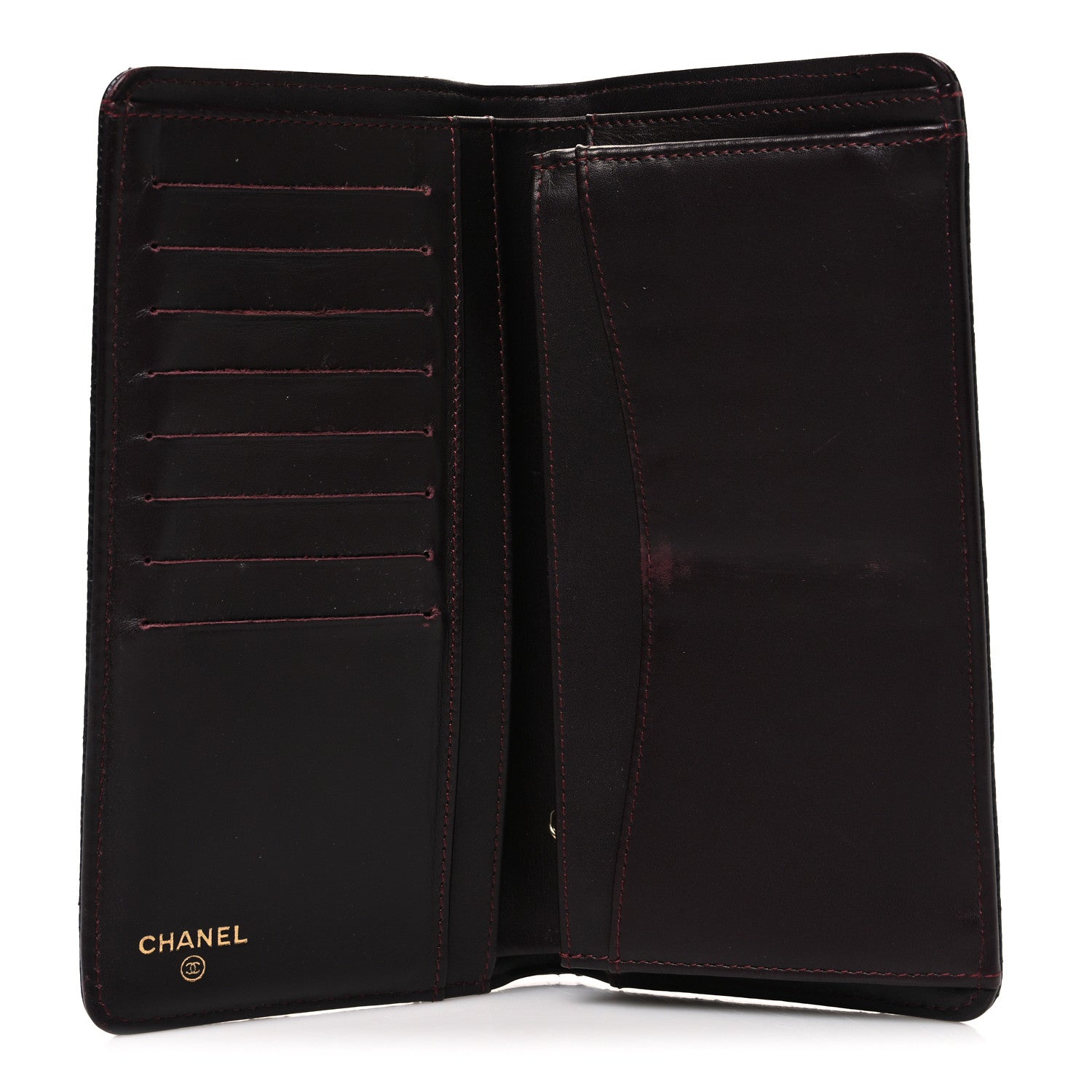 Chanel Caviar Quilted Yen Wallet Black 6 of 10