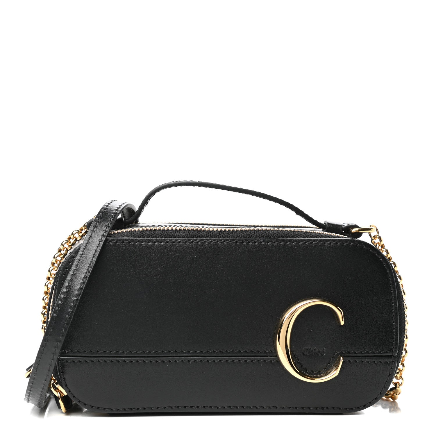 Chloe Calfskin Mini C Vanity Bag Black 1 of 9