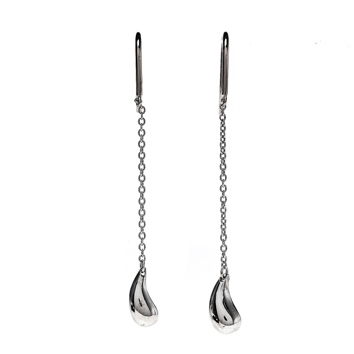 Sterling Silver Elsa Peretti Teardrop Hook Earrings