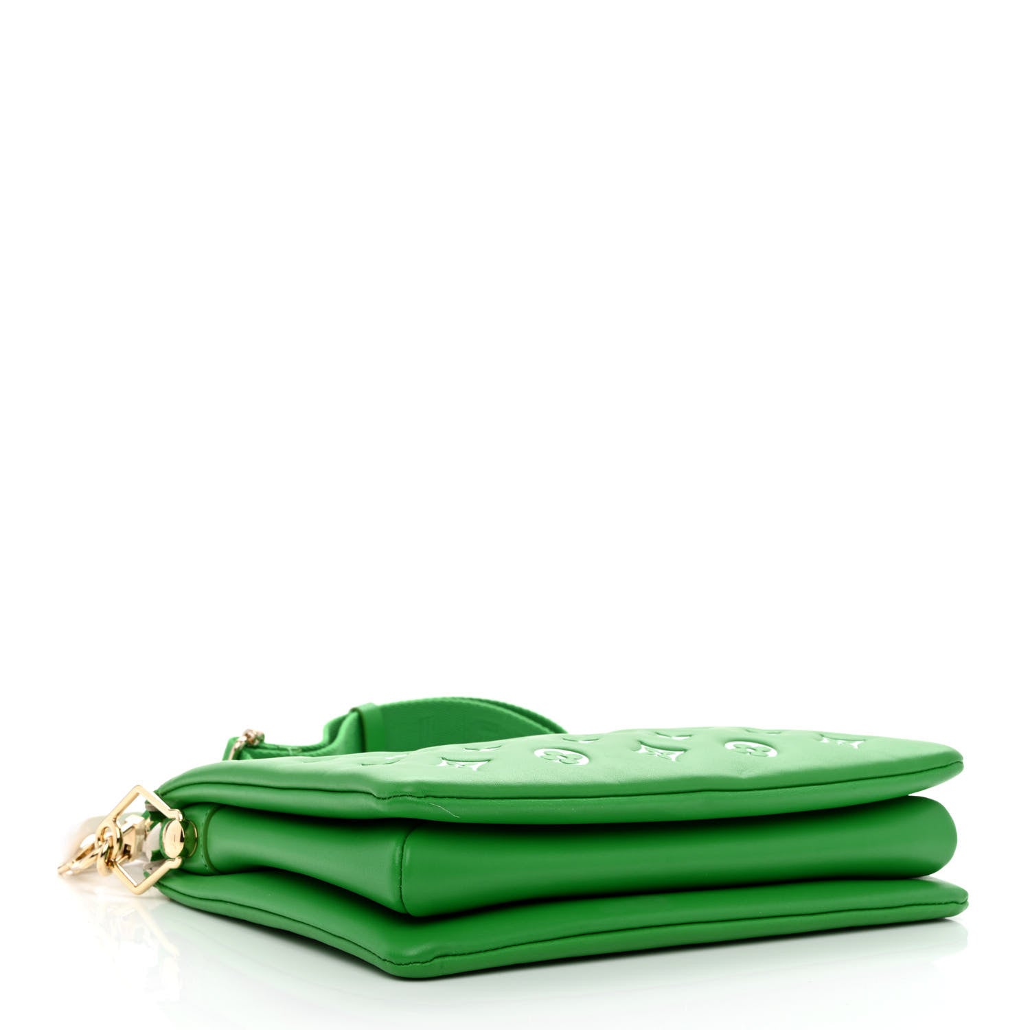 Louis Vuitton Lambskin Embossed Monogram LV Match Coussin PM Green White 8 of 10