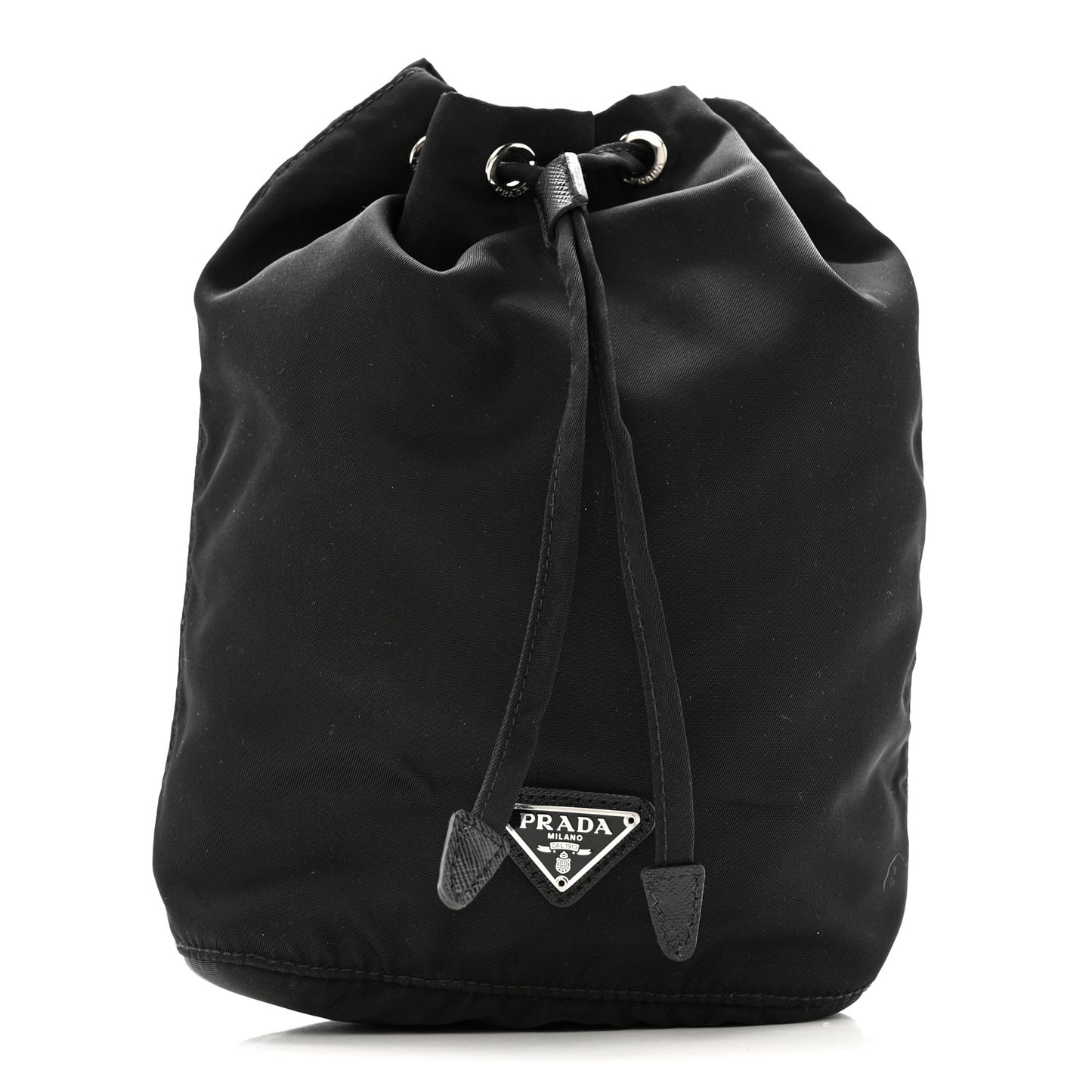Nylon Vela Drawstring Pouch Black
