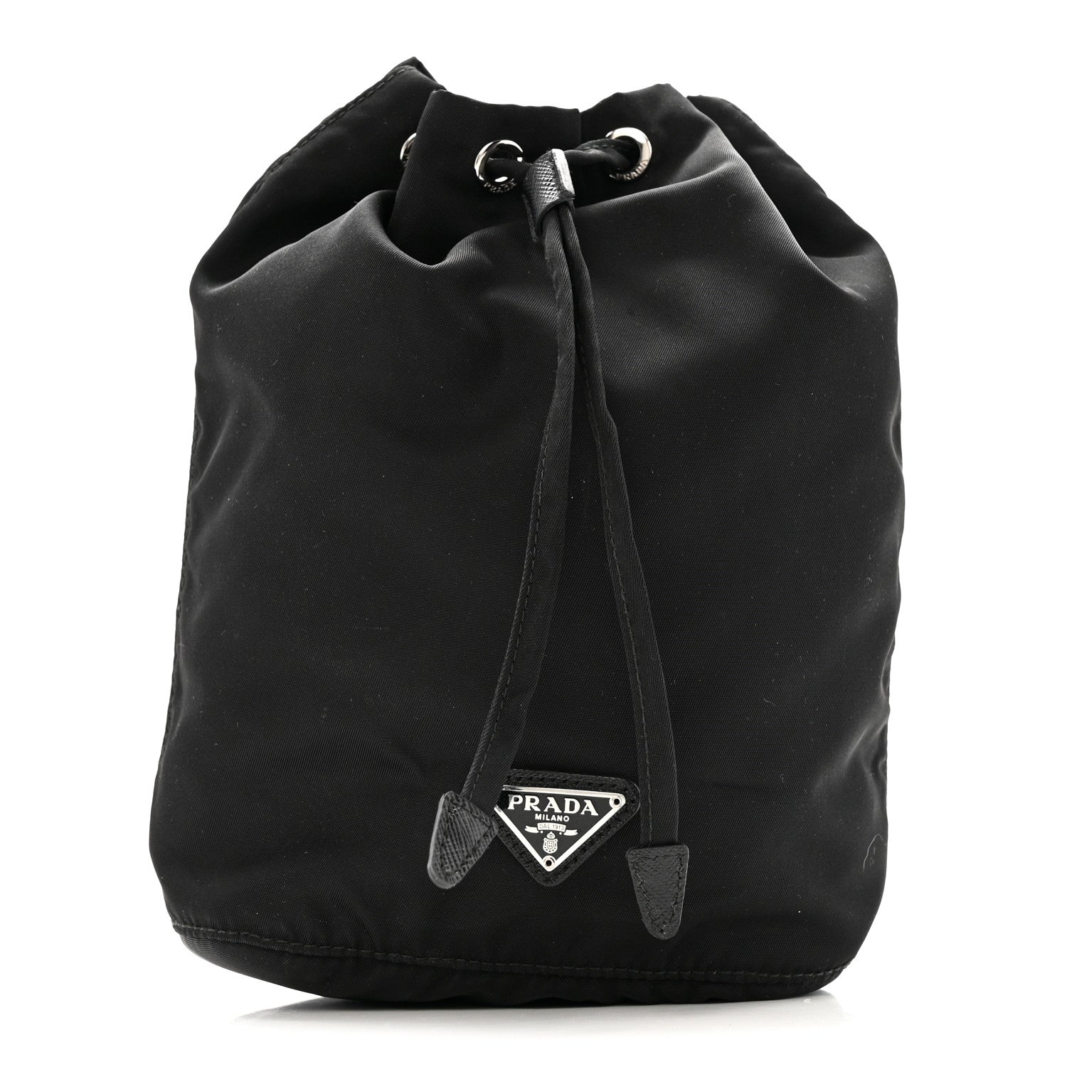 Prada Nylon Vela Drawstring Pouch Black 1 of 9