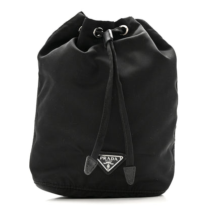 Prada Nylon Vela Drawstring Pouch Black 1 of 9