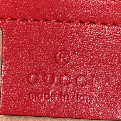 Gucci Calfskin Matelasse Small GG Marmont Shoulder Bag Hibiscus Red 6 of 10