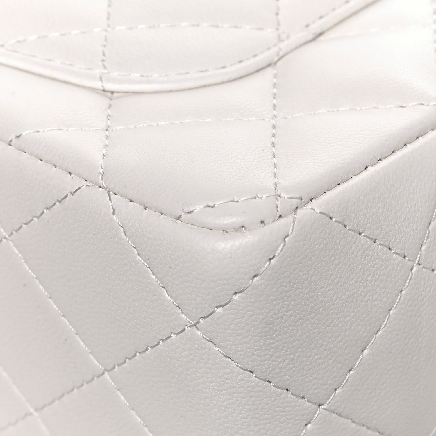 Chanel Lambskin Quilted Mini Rectangular Flap White 11 of 15