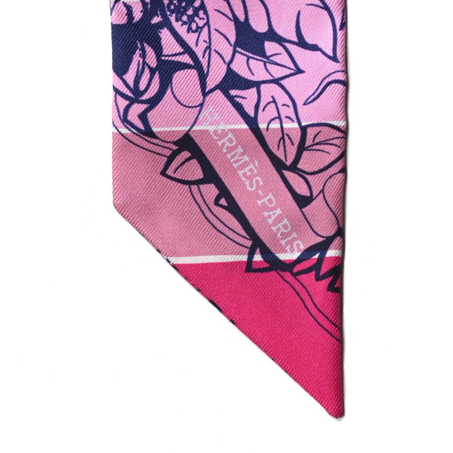 Silk Jungle Love Rainbow Twilly Rose Vif Encre White