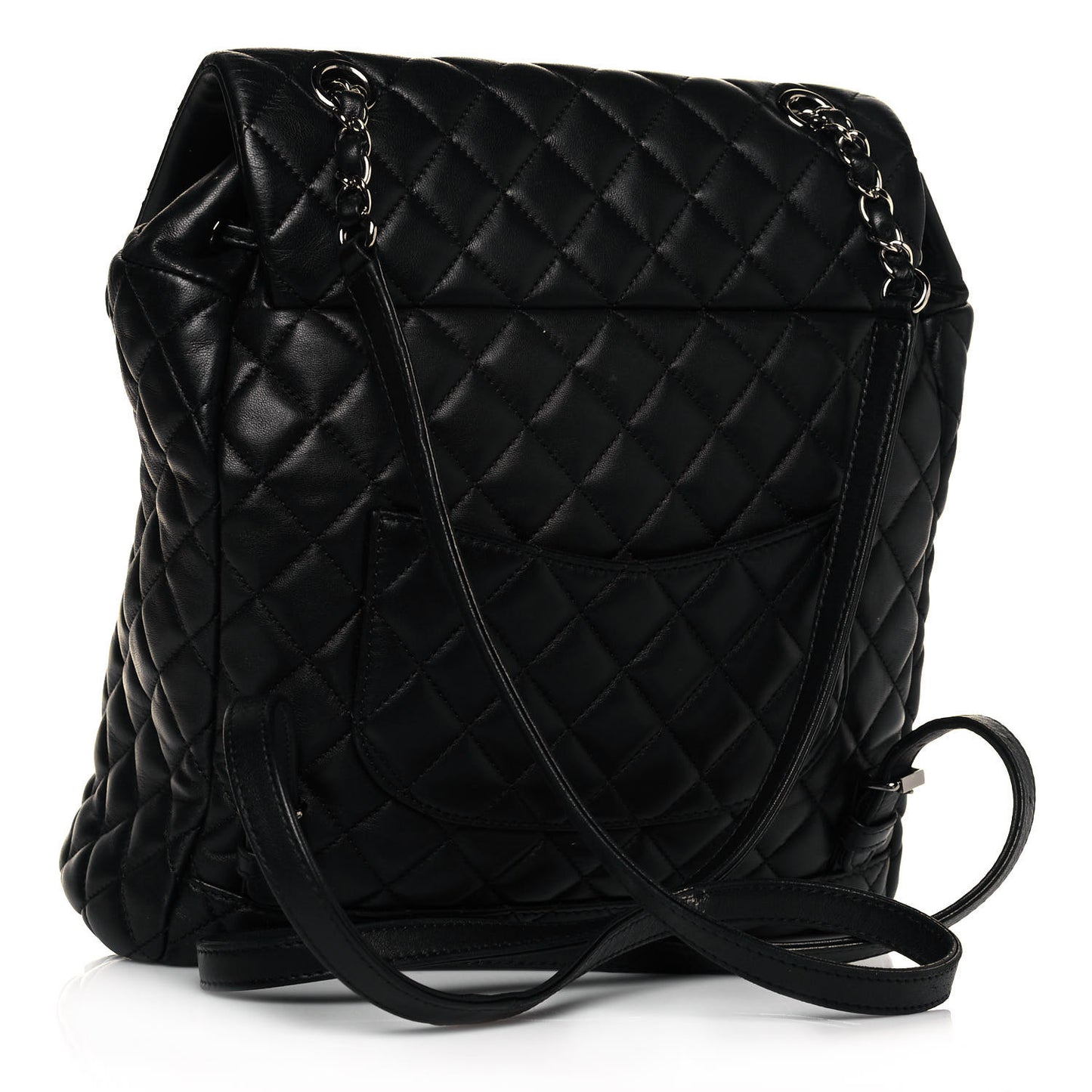 Lambskin Quilted Large Urban Spirit Backpack Black