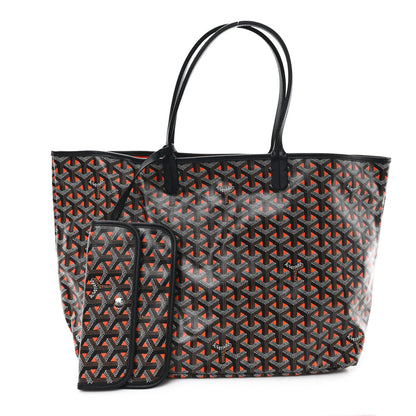 Goyard Goyardine Saint Louis Claire Voie PM Black Orange 3 of 11