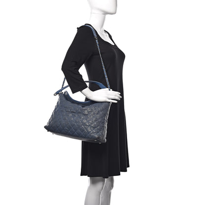Chanel Caviar Quilted French Riviera Hobo Blue 2 of 17