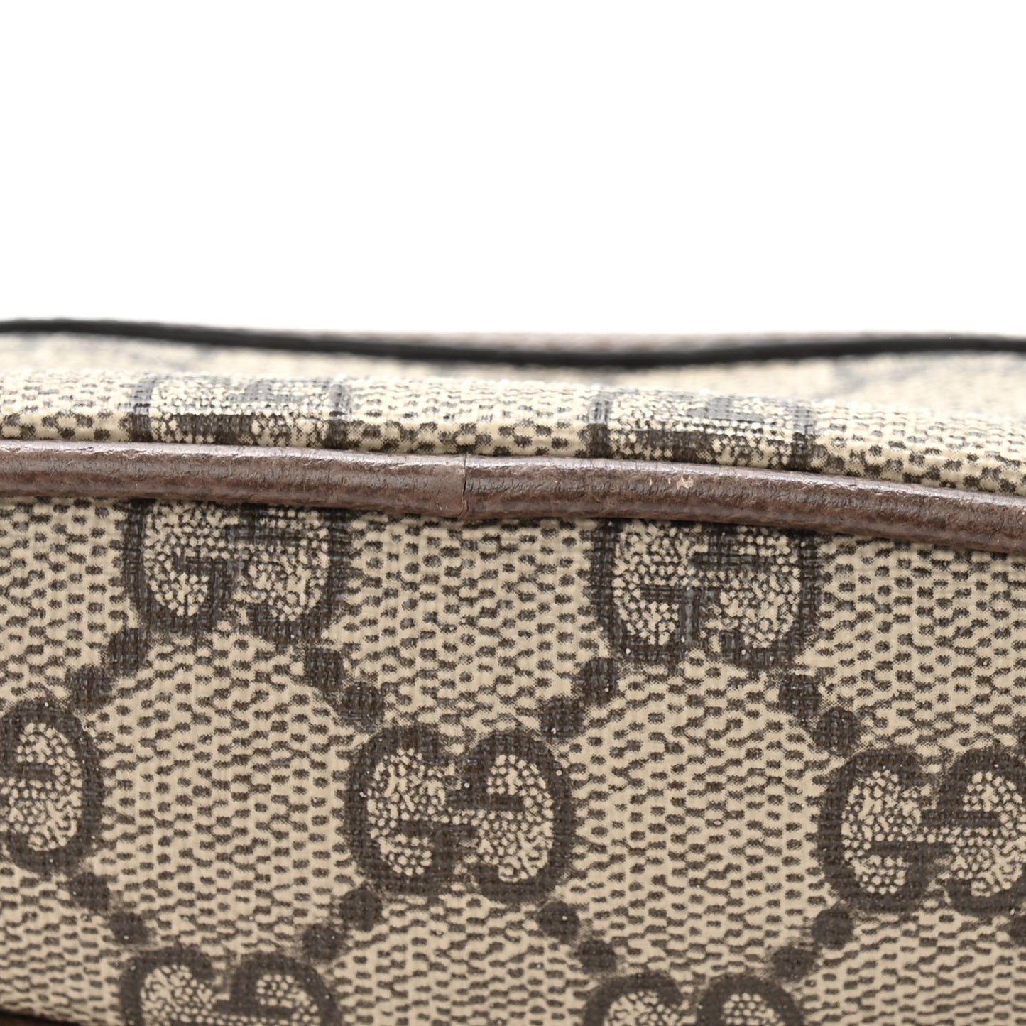 GG Supreme Monogram Web Ophidia Dome Key Pouch Beige New Acero