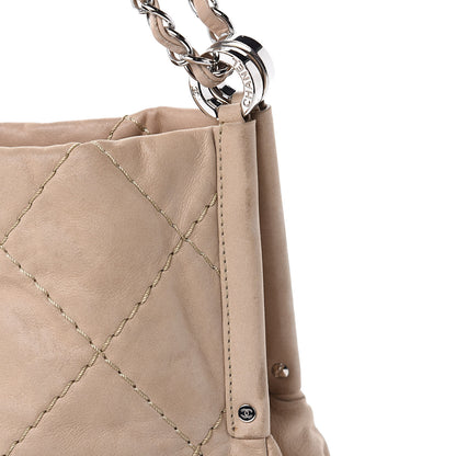 Chanel Iridescent Calfskin Small Sea Hit Tote Beige 16 of 18
