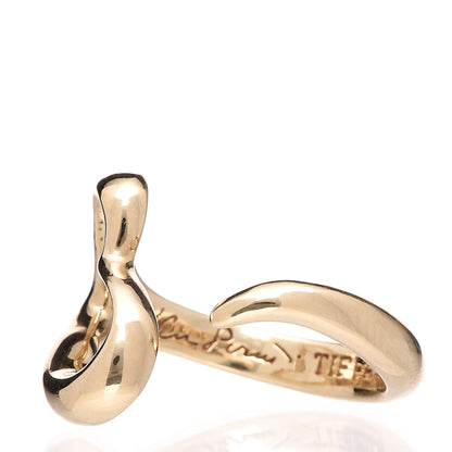 Tiffany 18K Yellow Gold Small Elsa Peretti Open Heart Ring 51 5.75 3 of 8