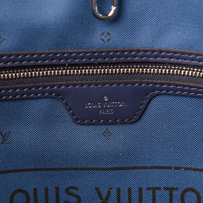 Louis Vuitton Monogram Escale Neverfull MM Blue 6 of 11