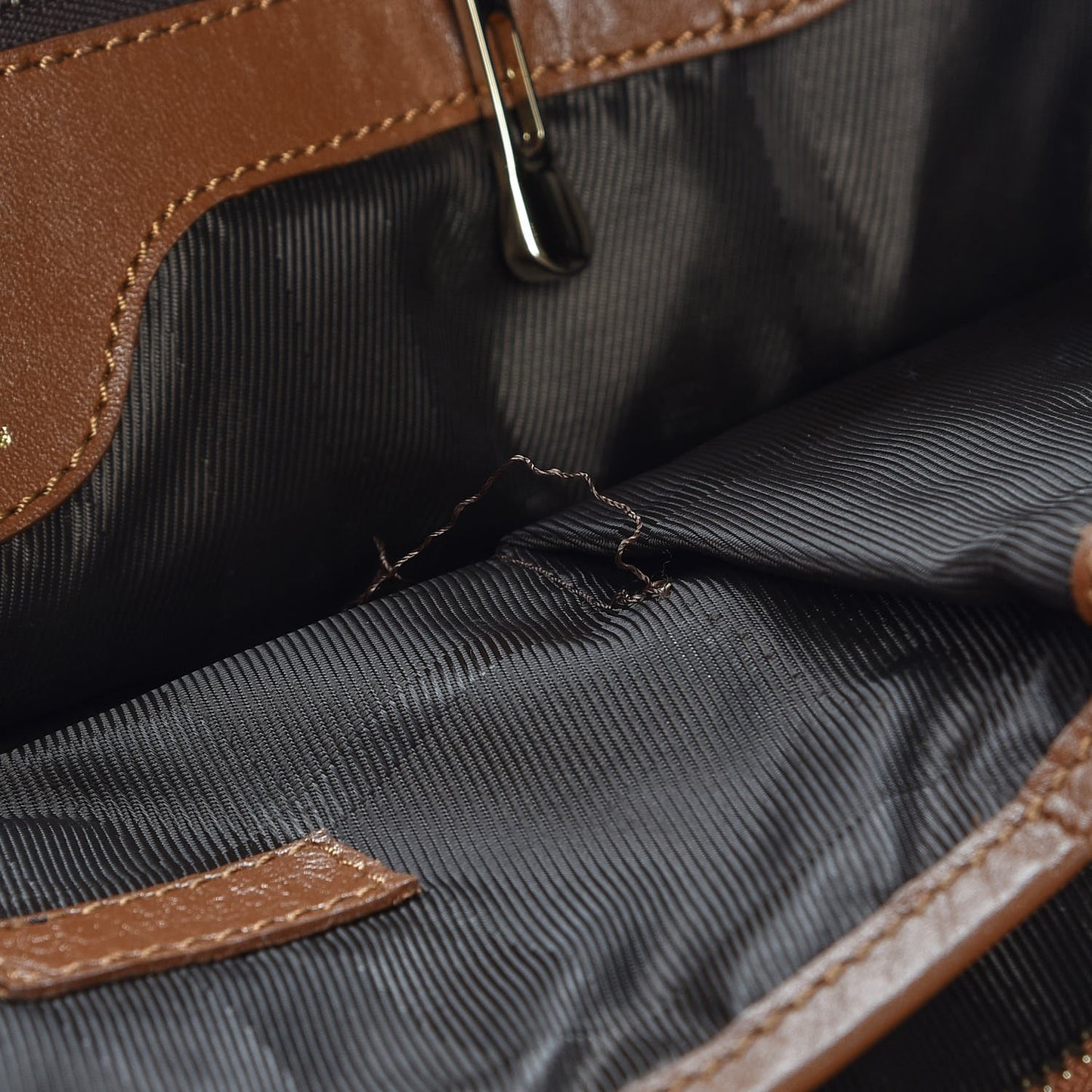 Calfskin Quilted Large Manor Tote Tan