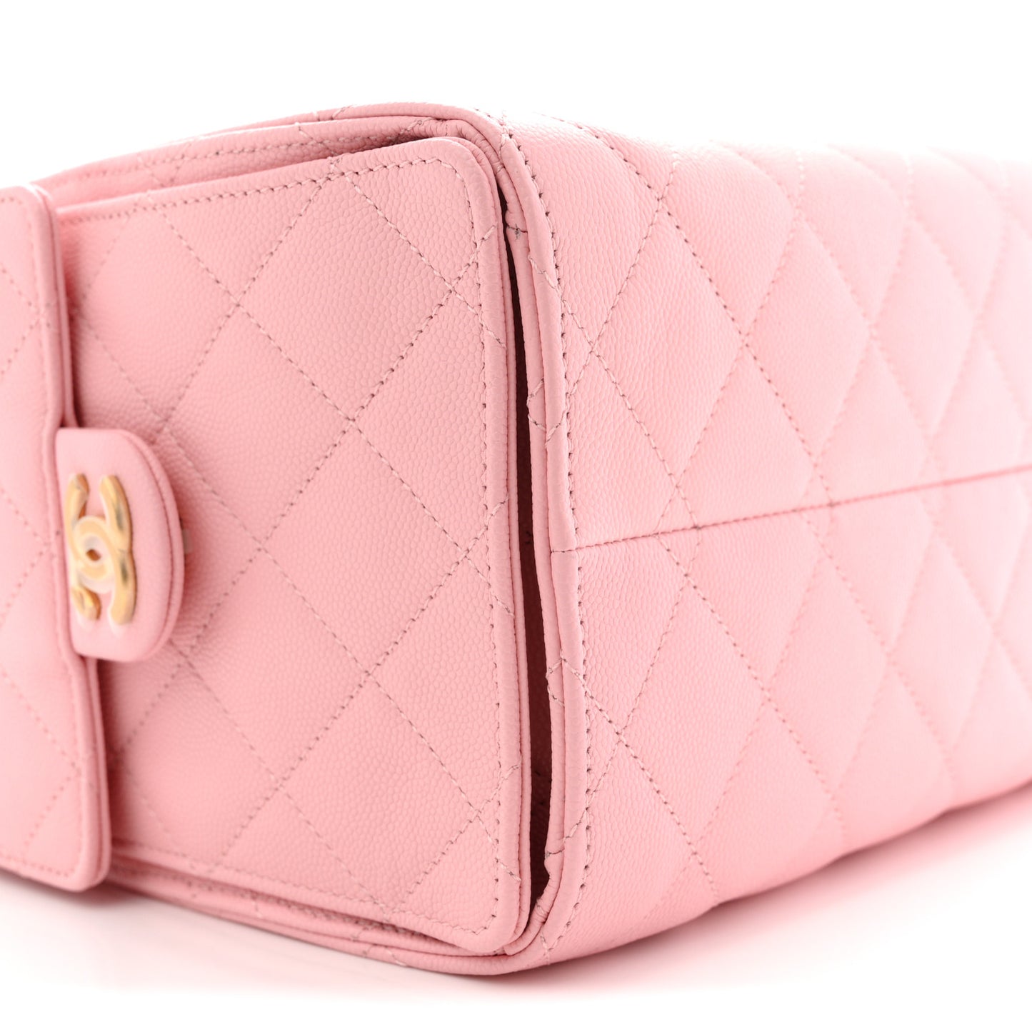 Caviar Quilted Small Chanel 25 Handbag Light Pink