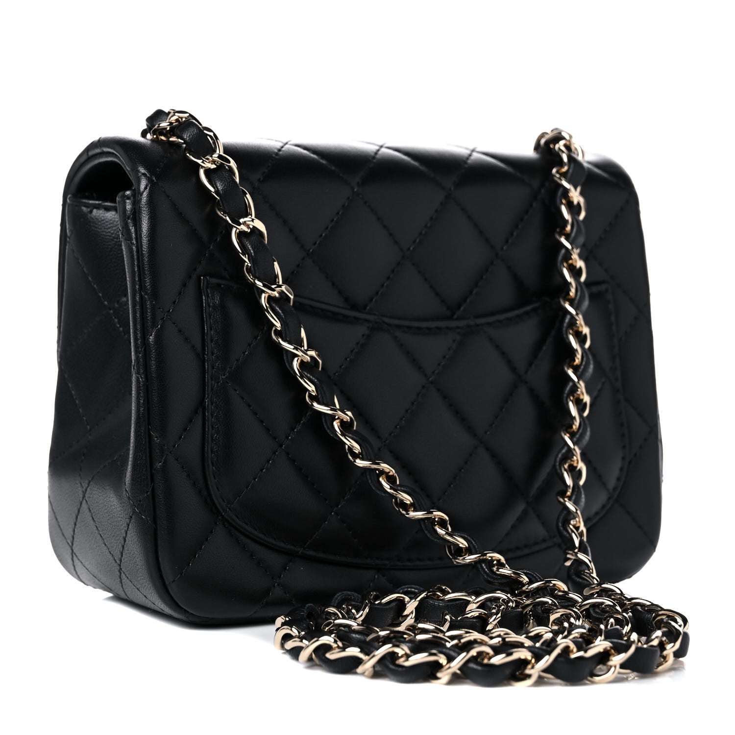 Chanel Lambskin Quilted Mini Square Flap Black 3 of 11