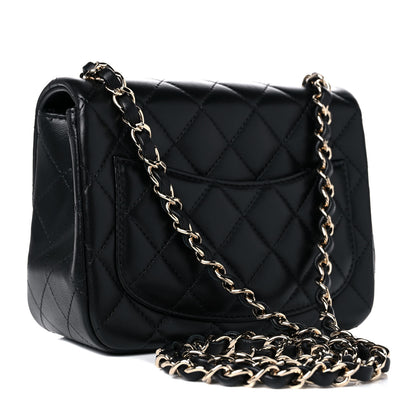 Chanel Lambskin Quilted Mini Square Flap Black 3 of 11