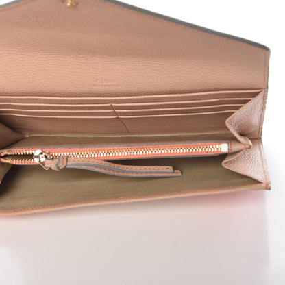 Chloe Calfskin Flap Long Wallet Orange Fizz 5 of 9