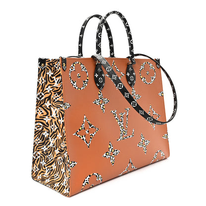 Louis Vuitton Monogram Giant Jungle Onthego GM Black 3 of 9