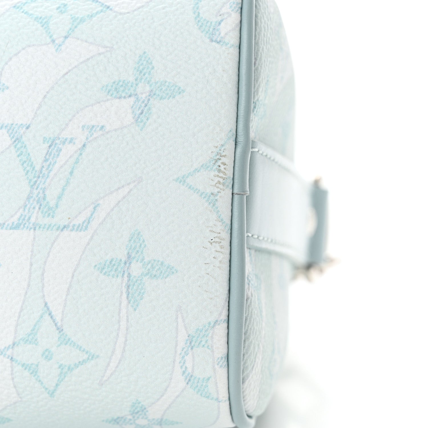 Louis Vuitton Monogram Aquagarden Keepall Bandouliere 25 Crystal Blue 11 of 11