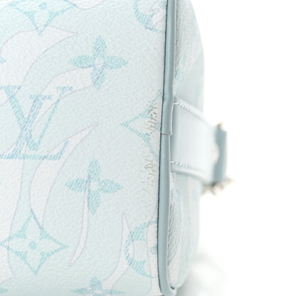 Louis Vuitton Monogram Aquagarden Keepall Bandouliere 25 Crystal Blue 11 of 11
