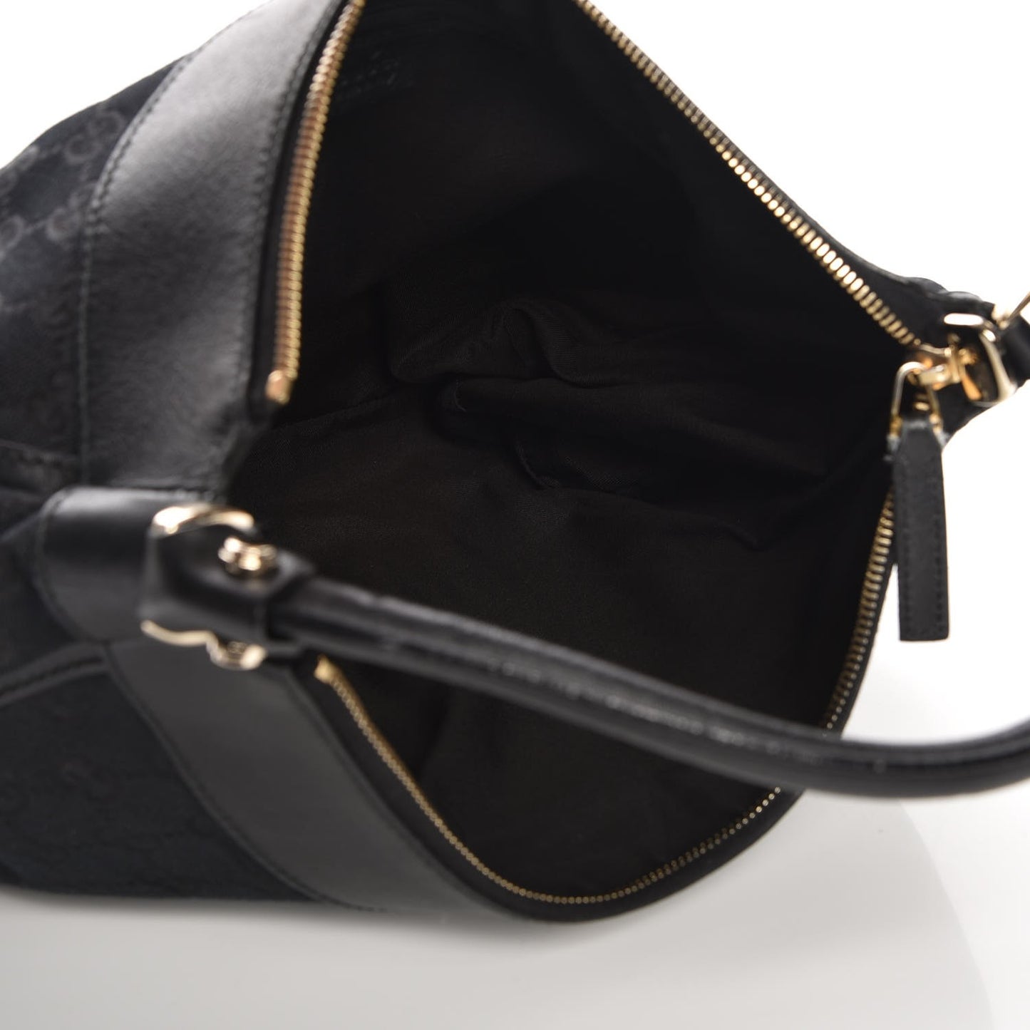 Monogram Large D Gold Hobo Black