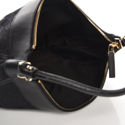 Gucci Monogram Large D Gold Hobo Black 5 of 7