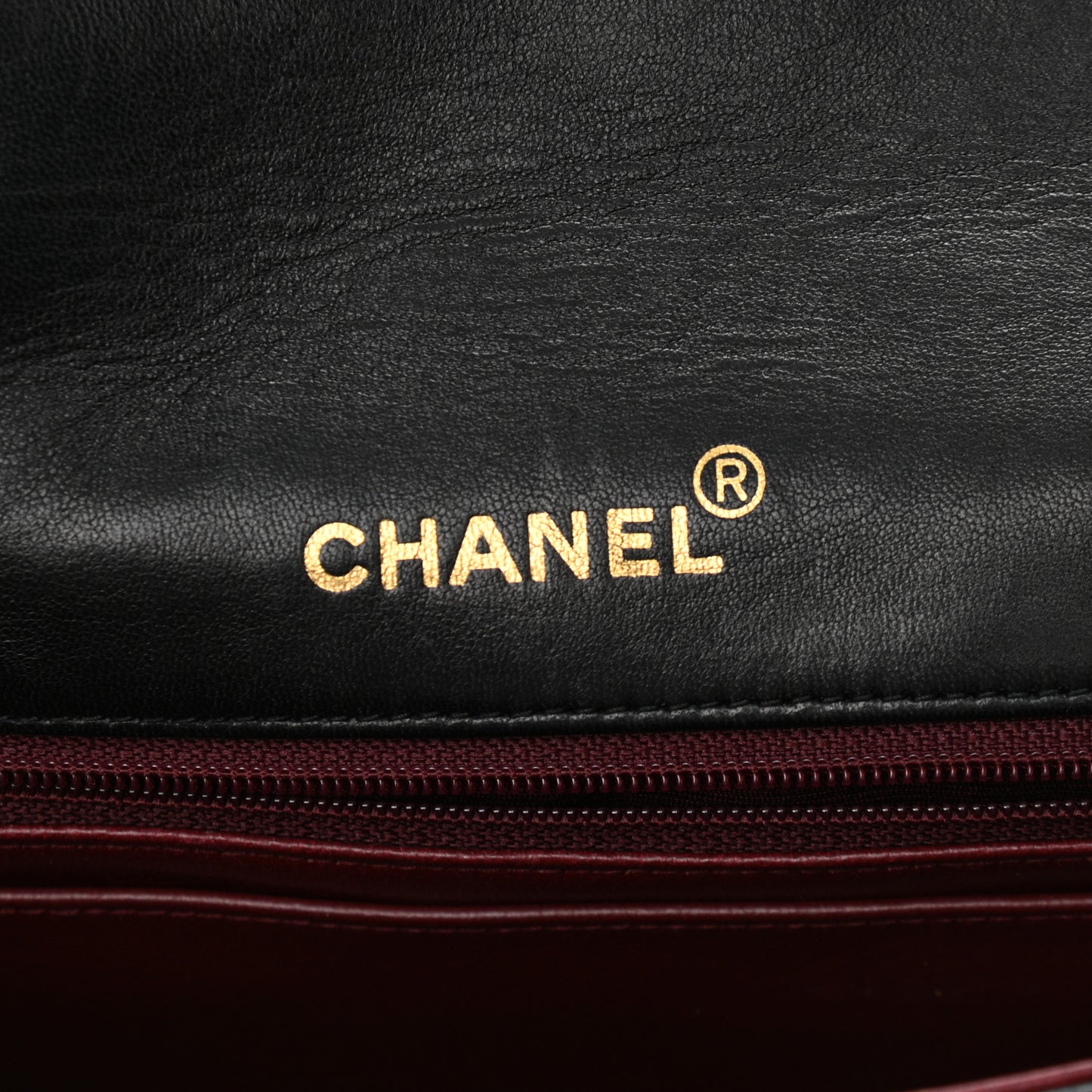 Lambskin Quilted Medium Single Flap Black