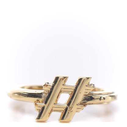 Louis Vuitton LV And Me Hashtag Ring M Gold 1 of 7