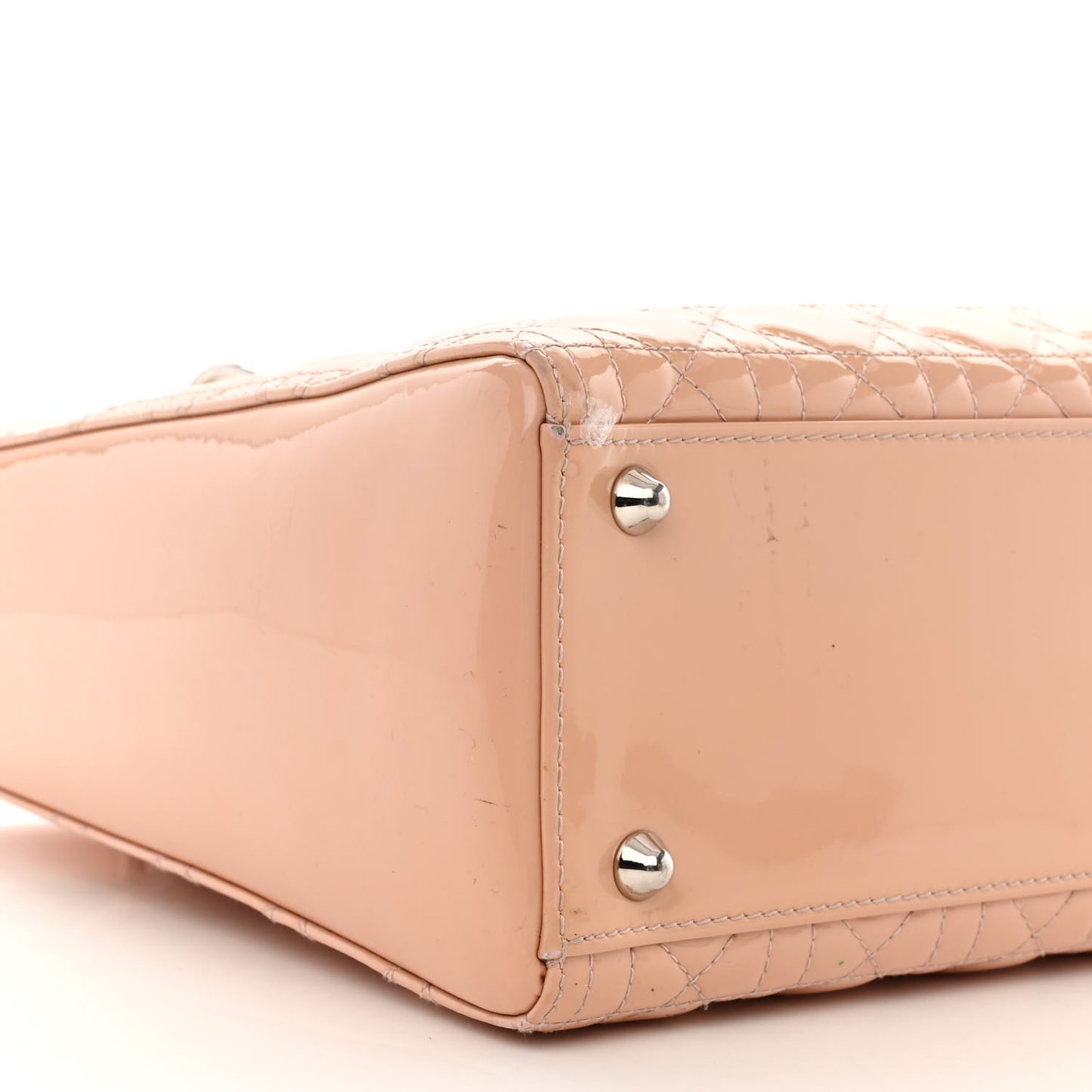 Patent Cannage Large Lady Dior Light Pink