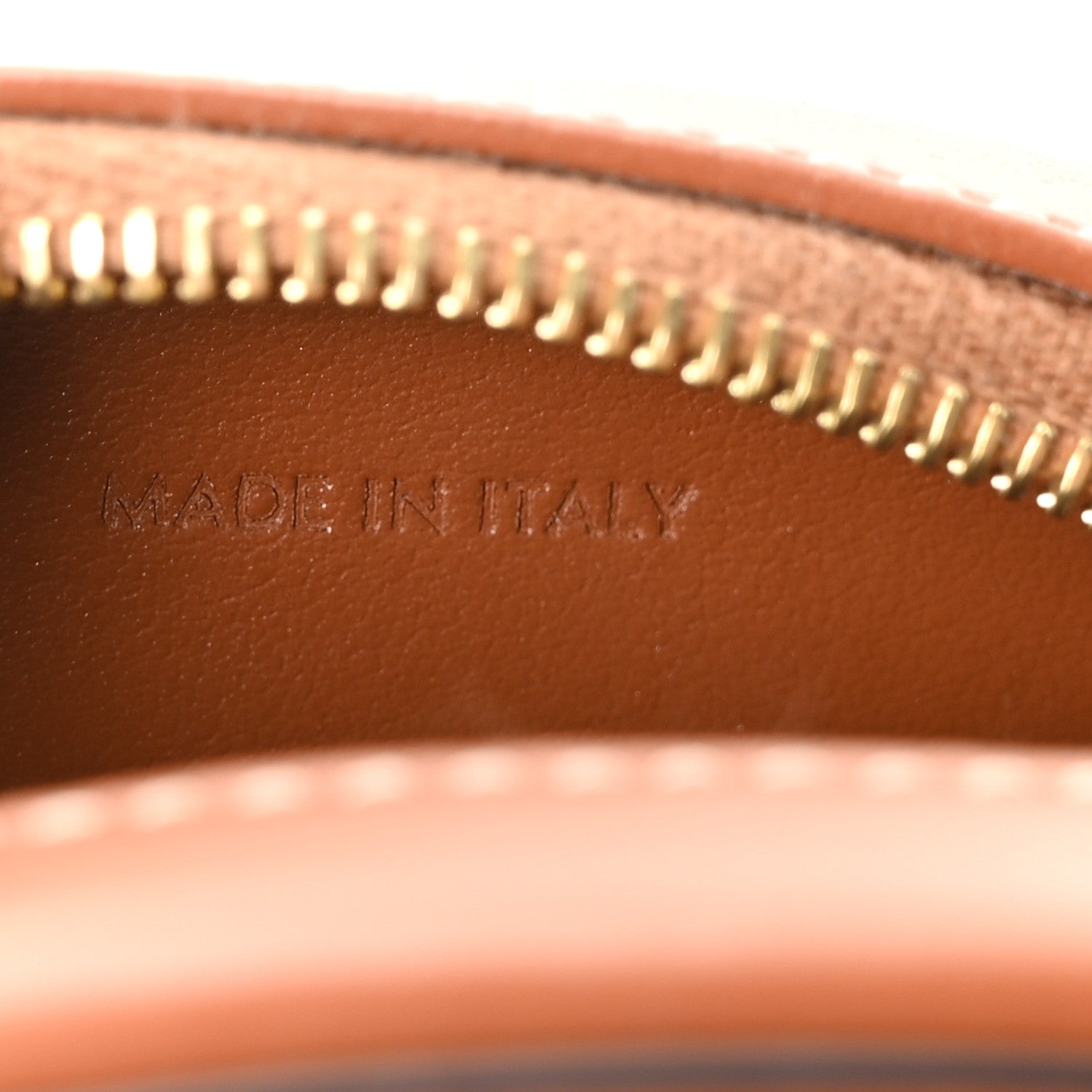 Celine Smooth Calfskin Cuir Small Triomphe Oval Crossbody Purse Tan 6 of 10