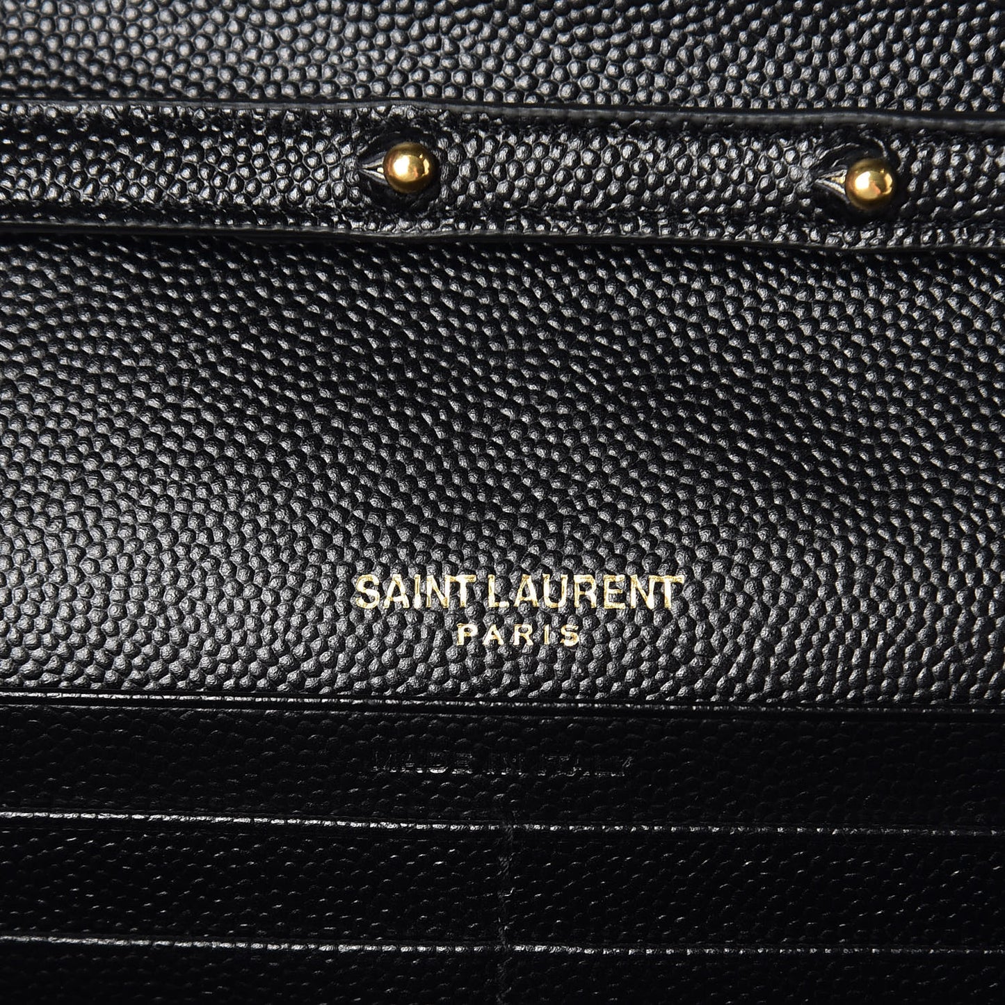 Grain De Poudre Matelasse Chevron Monogram Chain Wallet Black