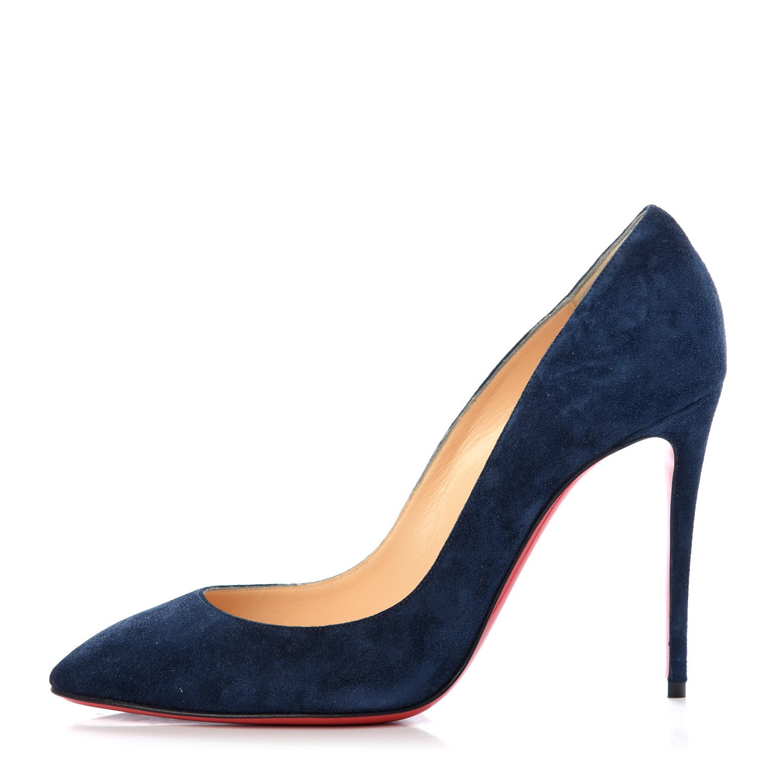 Christian Louboutin Veau Velours Eloise 100 Pumps 38.5 Marine 1 of 10