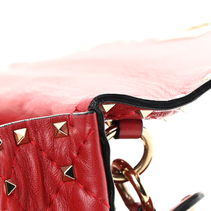 Valentino Garavani Nappa Medium Rockstud Spike Shoulder Bag Rosso Valentino 14 of 18