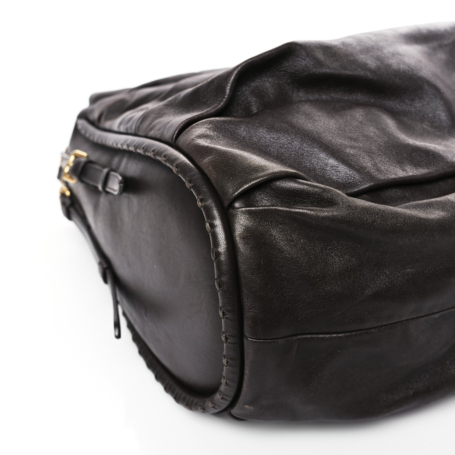 Christian Dior Lambskin Medium Libertine Hobo Brown 8 of 10