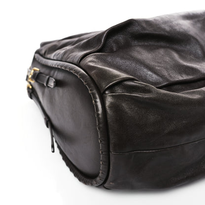 Christian Dior Lambskin Medium Libertine Hobo Brown 8 of 10