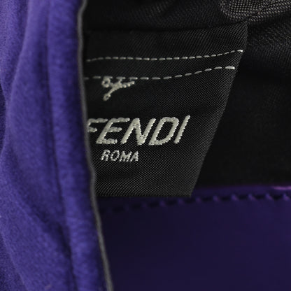 Fendi Velluto FF Embossed Mini Baguette Viola Plus 8 of 12
