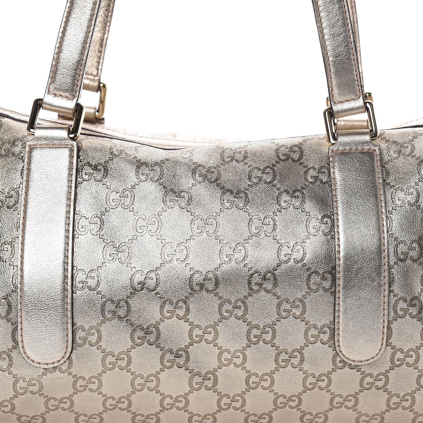 Metallic Guccissima Boston Gold