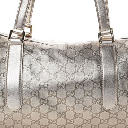 Gucci Metallic Guccissima Boston Gold 10 of 10