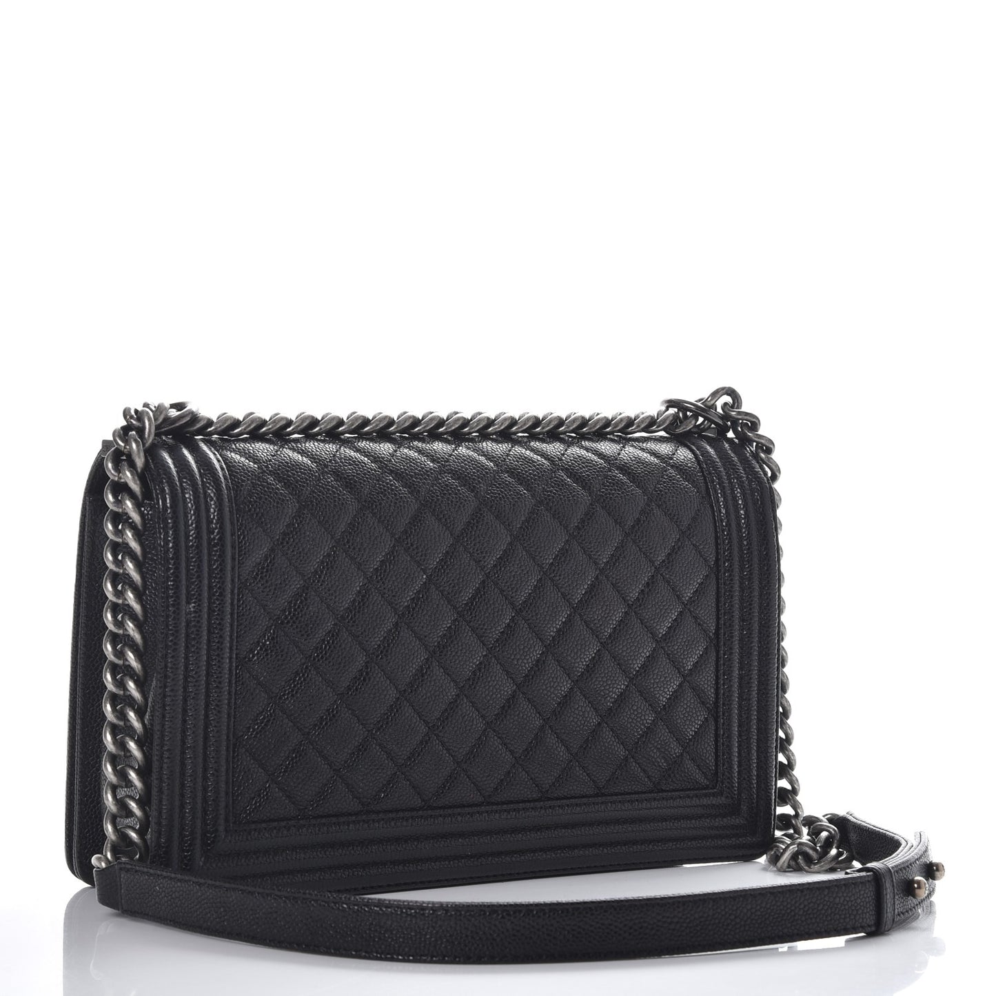Caviar Quilted New Medium Boy Flap Black