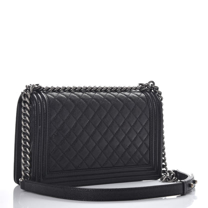 Chanel Caviar Quilted New Medium Boy Flap Black 4 of 9