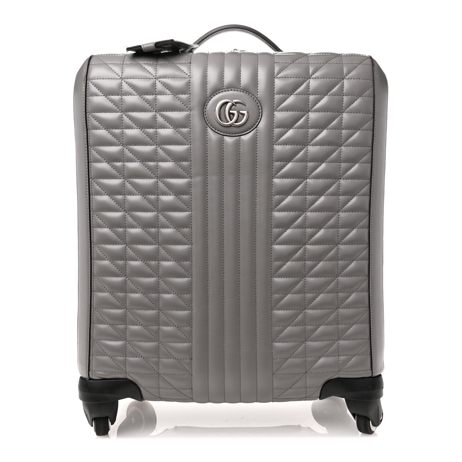 Gucci Calfskin Marmont Small Carry On Grey 1 of 12