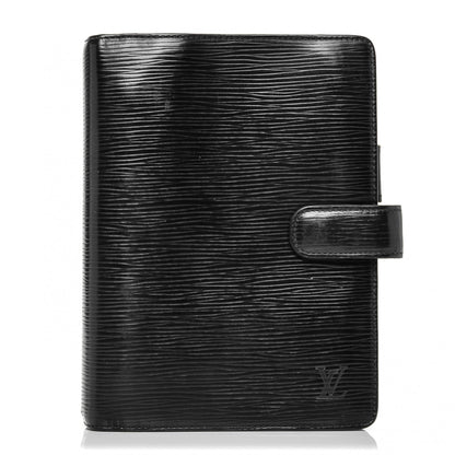 Louis Vuitton Epi Medium Ring Agenda Cover Black 1 of 8